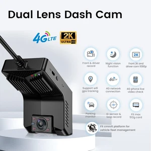 4G Dual Dash Cam WiFi ADAS BSD Front Rear Car Driving Recorder DVR