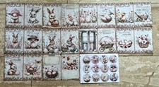 Scrapbooking paper sticker set vintage Easter motifs 21 pieces