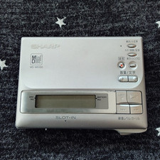 SHARP MD-MS100 Portable MiniDisc Player Recorder Silver Japan Rare Working 77ch