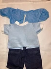 Vintage Cabbage Patch Kids/Doll Clothes Blue Windbreaker Outfit (628)