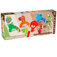 PlanÈTe Bois Tier-Croquet-Spiel FSC 2-6 Spieler Mehrfarbig Holz