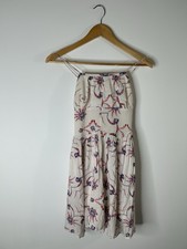 Free People Dress Women’s 4 Ivory Floral Mini Strappy Strapless Everyday
