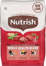 Rachael Ray Nutrish Real Beef, Pea & Brown Rice Recipe Dry Dog Food, 40 lb