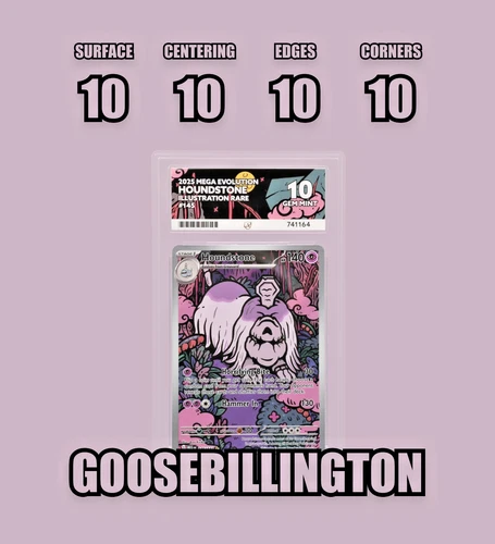 ACE 10 Houndstone | Mega Evolution | 145/132 | POP 150 | Perfect Subgrades