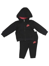 Nike Infant's 2-Piece NSW Club Fleece Black Hoodie & Pants Set Sz: 12 Months
