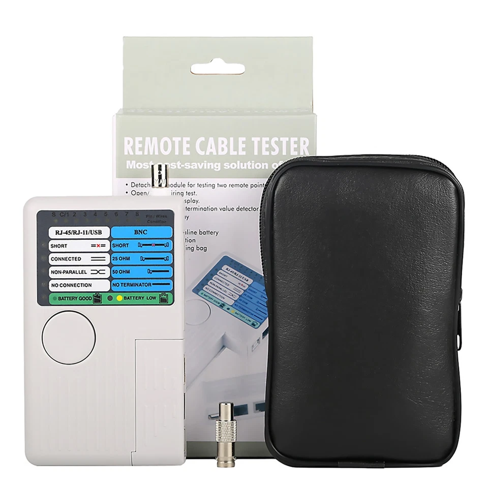 1*4 In 1 Network Cable Tester Wire Tester RJ45/RJ11/USB/BNC LAN Cable Cat5 Cat6 - Image 2 of 4