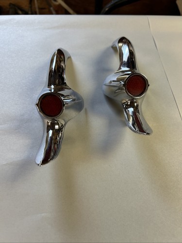1960 Dodge Rear Quarter Upper Fin Cap Reflector Trim. Very Nice! - Picture 2 of 15