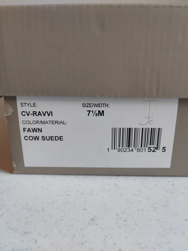 Crown 复古 CV-Ravvi 女式 7.5M 码牛皮靴 — 第 2/4 张图片