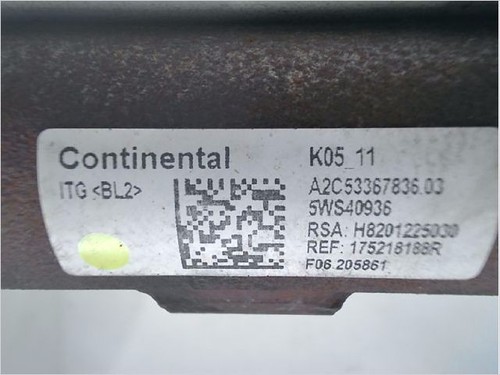 Rampe injection occasion RENAULT MEGANE III Phase 3 - 1.5 DCI 110ch - Photo 2/3