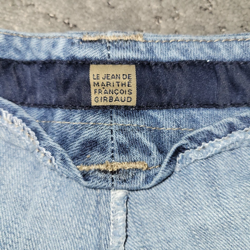 Pantalones Cortos Marithe Francois Girbaud Para Hombres 46 Azul Carga Cinta de Transporte Sueltos Ropa de Calle Foto 4 de 4