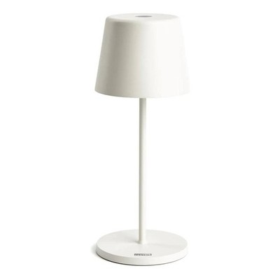 LED Akku Tischleuchte Down warmweiß 3000K Lampe Licht innen außen IP65 Weiß matt