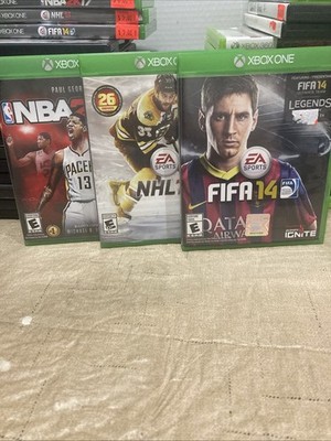 Xbox One Sports Game Bundle Of 3 FIFA 14 NHL 15 NBA 2k17 
