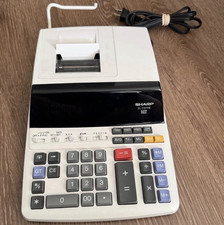 Sharp EL-1197PIII Desktop Printing Calculator, AC Powered, Time Calc, Large Keys