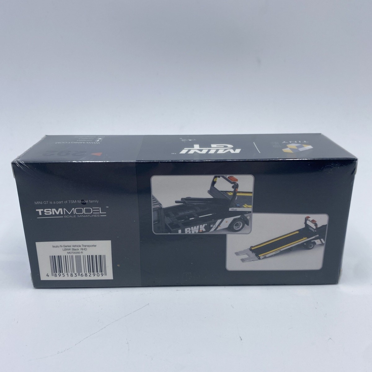 Mini GT Isuzu N-Series Vehicle Transporter LBWK Blk 1:64 Scale