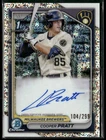 2024 Bowman Chrome Cooper Pratt Speckle Refractor Auto /299 1st Prospect #CPR