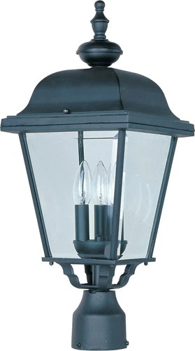 Maxim Lighting 3008BK Builder Cast Post Light or Accessories Black - Picture 1 of 2