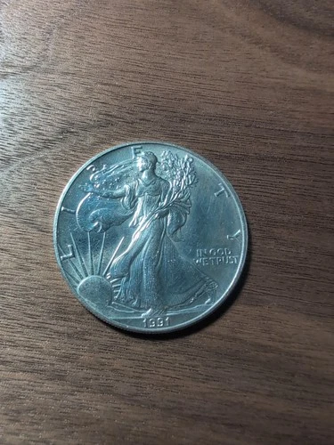 1991 American Silver Eagle 1 Troy Oz .999 Fine Silver