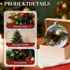 Nature's Birds Crystal Glass Ornament Set, Hummingbird Tree Christmas  