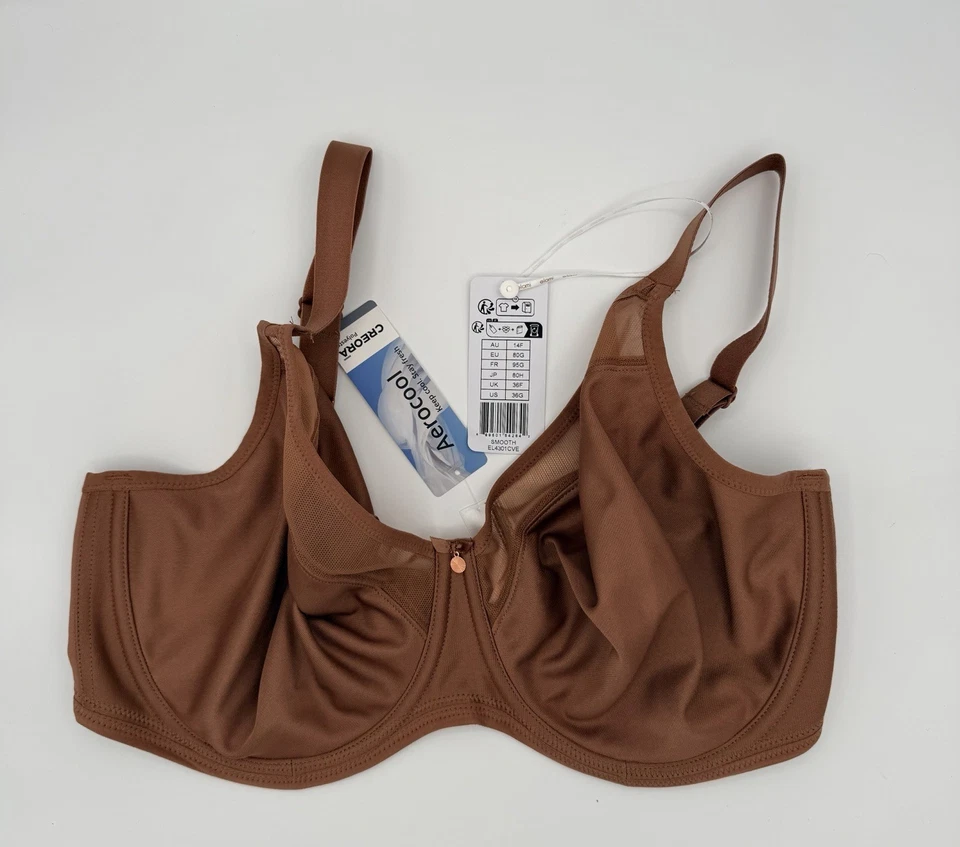 Elomi Women's Smooth Underwire Molded Bra EL4301, 36G Clove - Image 2 of 4