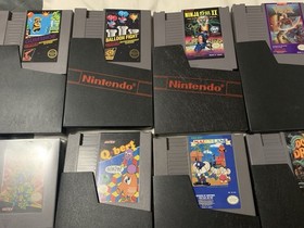 LOT OF 13 NES NINTENDO GAMES = TMNT Ninja Gaiden Double Dragon 3 Shadow Balloon
