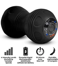 Vibrating Peanut Massage Ball - Deep Tissue Trigger Point Therapy, 4 Intensities