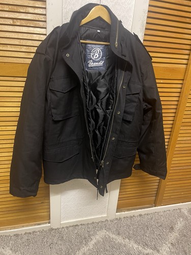 Brandit(B) Jacket Size UK-4XL-BLACK-Khaki Army Military Hardly Worn/EUR-54” - Picture 9 of 24