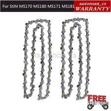 Pack of 2 16" Chainsaw Chain 3/8" LP .043 55DL for Stihl MS170 MS180 Replacement