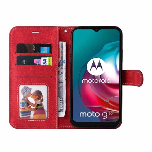 For Motorola Moto G50 G10 G30 E20 E30 G22 G82 Magnetic Wallet Leather Case Cover - Picture 6 of 36