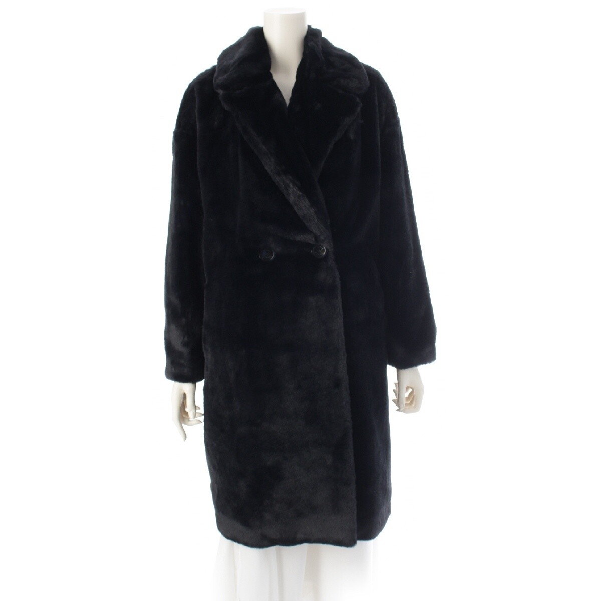 ALTRA Cappotto lungo doppiopetto Herno Ecophor ASOFT FUX esterno CA000440D blu nero 38