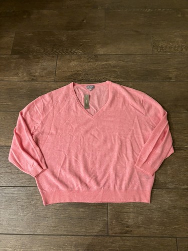 Suéter relajado cuello en V Jcrew Cachemira talla XL BA394 - Imagen 2 de 6