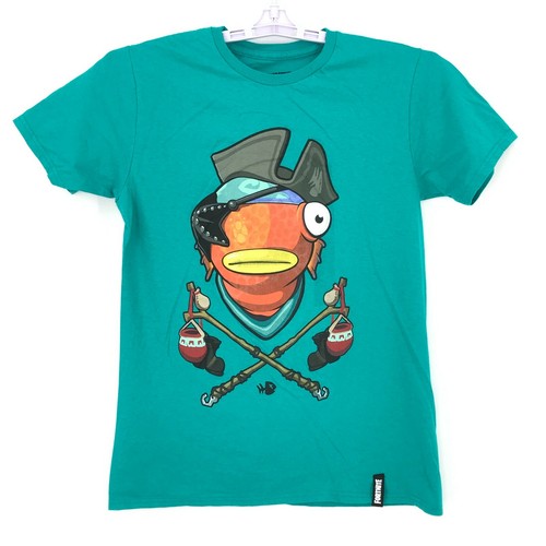 Fortnite T-Shirt Adult S Green Pirate 