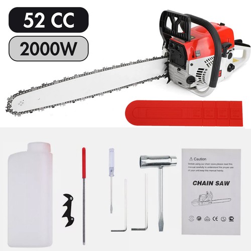 52CC 20" Upgarded Chainsaw Gasoline Powered Wood Cutting Engine Chain Saw 2.0kw - Picture 7 of 15