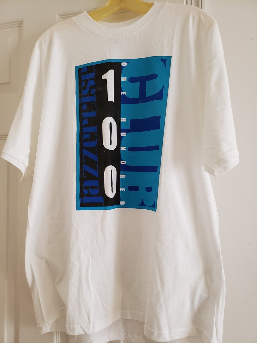 JAZZERCISE Tシャツ Vintage Jazzercise T-Shirt 100 Club New Without Tag | eBay