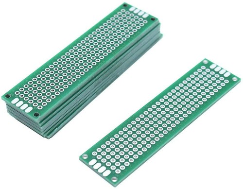 10PCS 2x8cm PCB Universal Prototype Matrix Double sided Protoboard Blank Board - 第 1/7 張圖片
