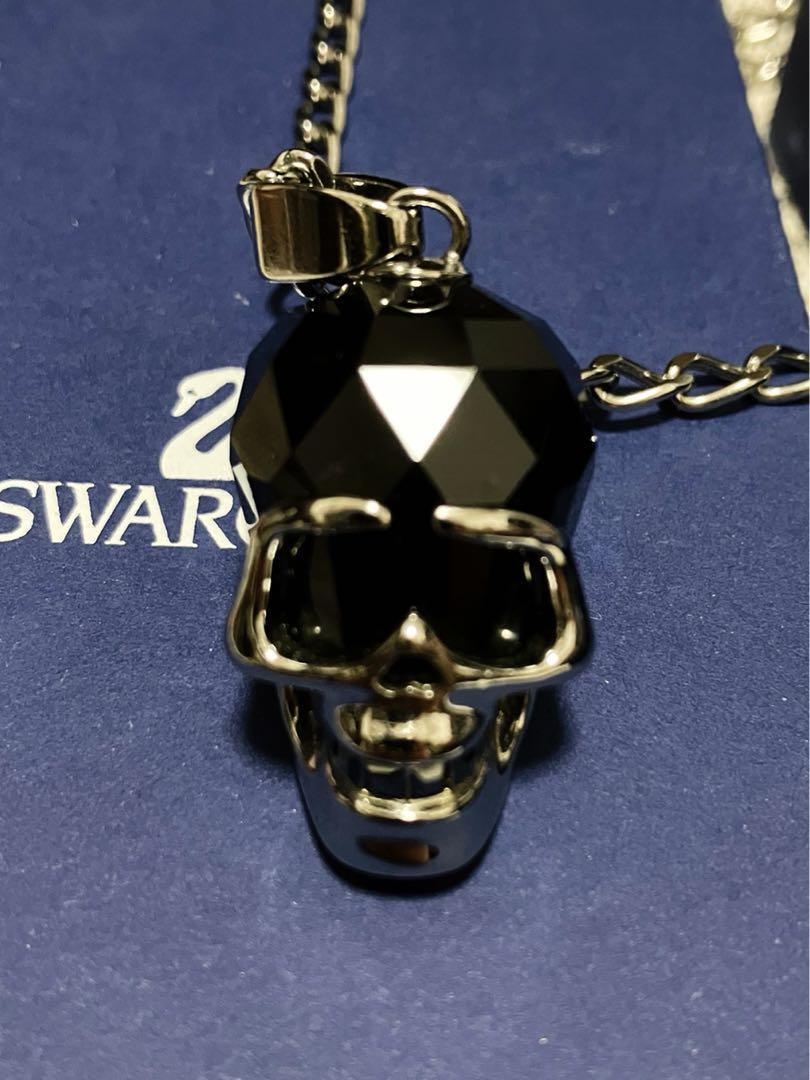 Pendant Chain Skull Necklace Swarovski Black Swarovski Skull - Main Image