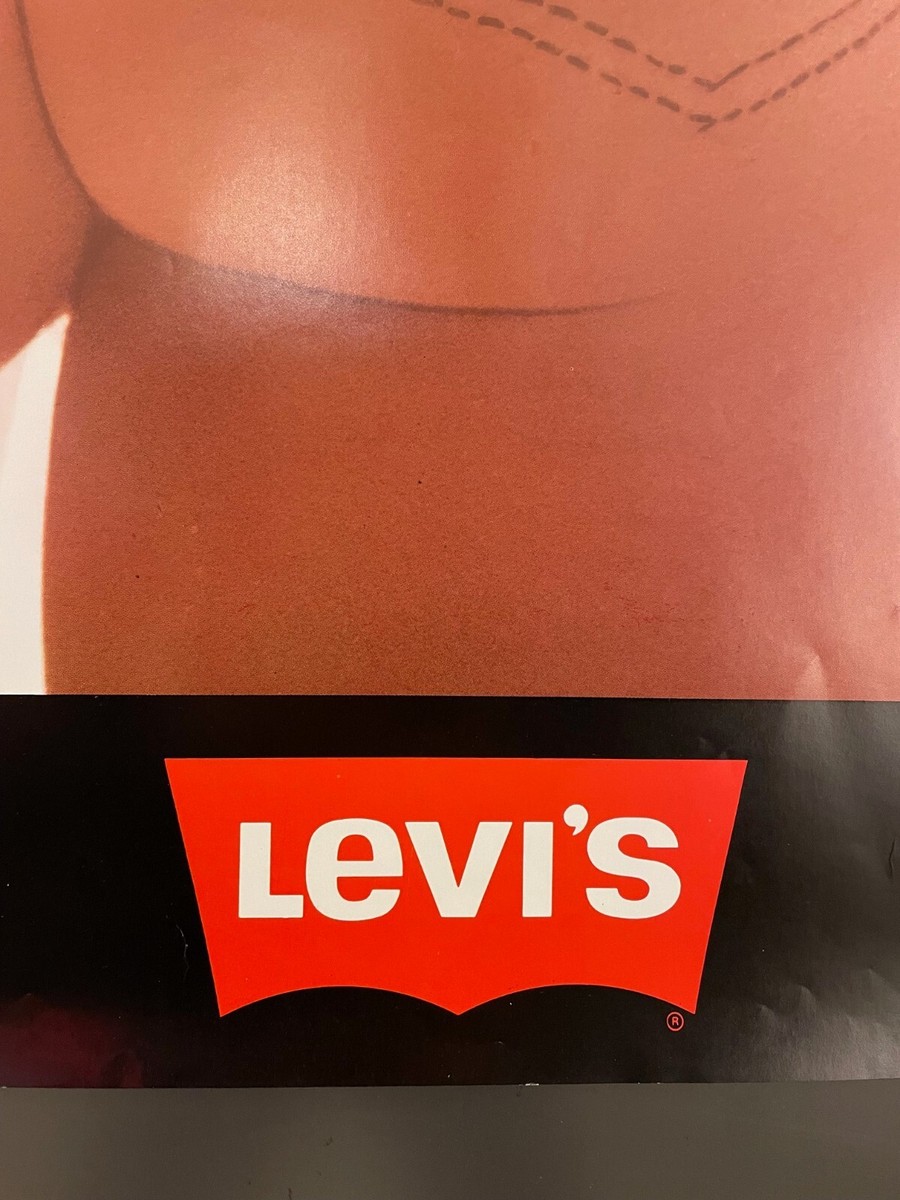Original vintage Levi's Van Bladel 1971 jeans fashion poster