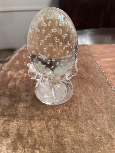 Rare Signed STEUBEN Strawberry Glass Paper Weight