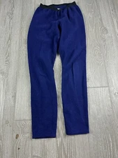 Patagonia Womens Capilene Bottoms Base Layer Small Fleece Blue