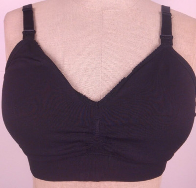 Isabel Ladies RN 110511 Black Wireless Maternity Nursing Bra Size S          (1)