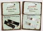 NORTEXX SHOULDER STRAP RETAINERS 1 PAIR MULTI CHOICE - BLACK OR WHITE