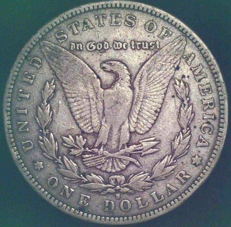 1896-S Morgan Silver Dollar - SEMI KEY DATE/MM - VF - Free Insured
