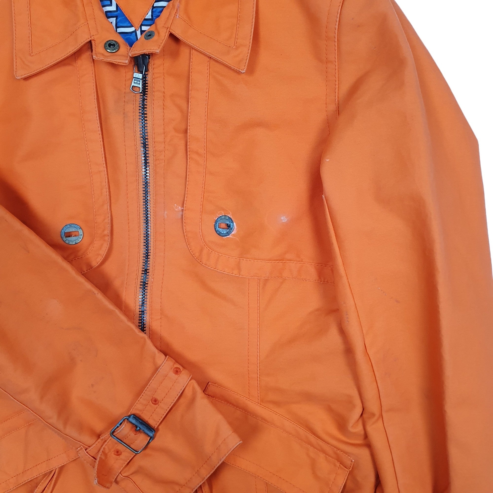 TOMMY HILFIGER Trench Jacket Coat Vintage 2004 Mid Length Womens 10 image 4