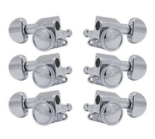 Genuine Grover 505C Mid-Size Roto-Grip Locking Rotomatic 3x3 tuners, Chrome