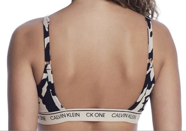 Calvin Klein CK One Cotton unlined bralette in black