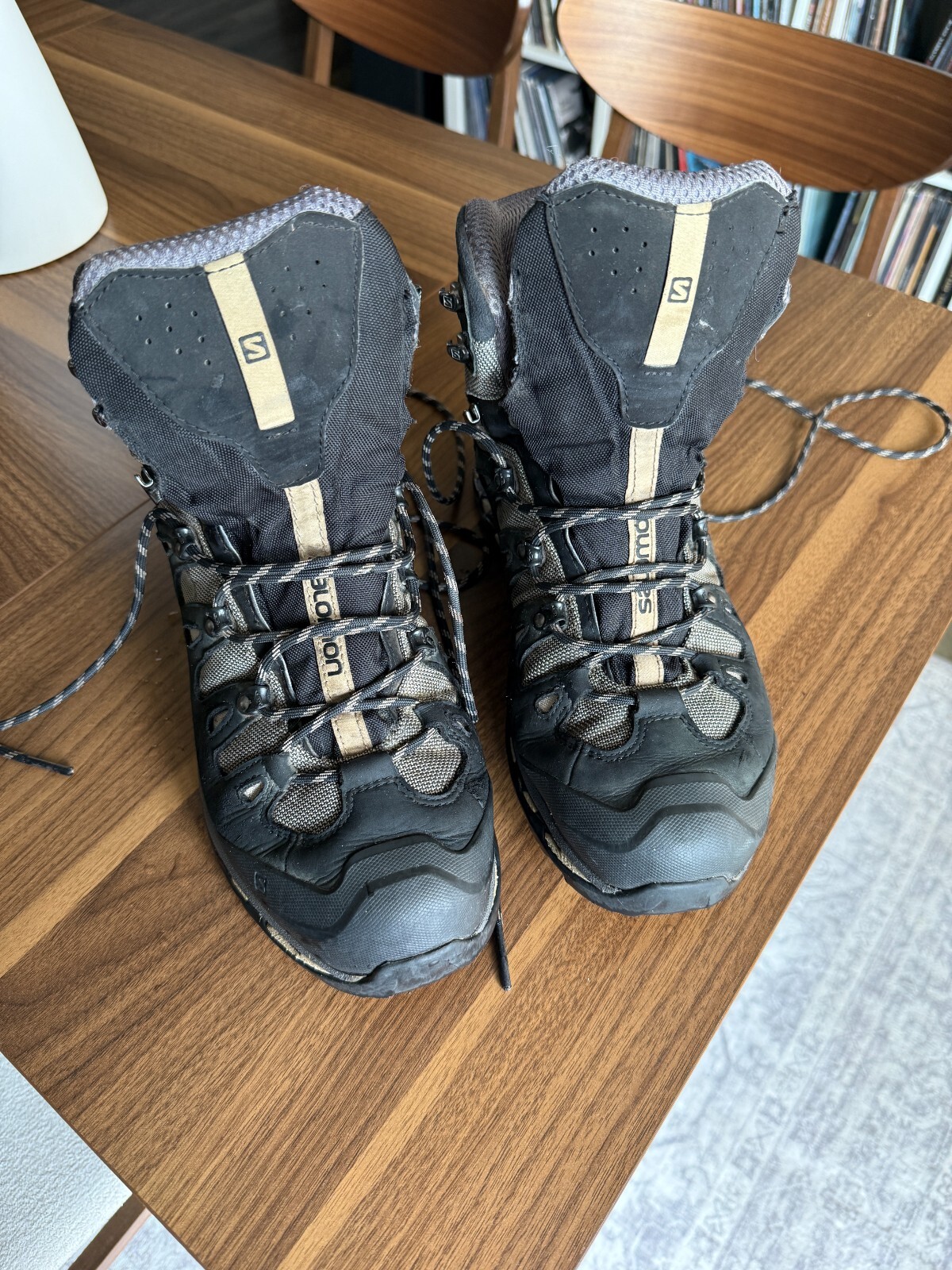 Stivali da trekking Salomon 4d Gortex Contragrip uomo grigio nero uomo taglia 10