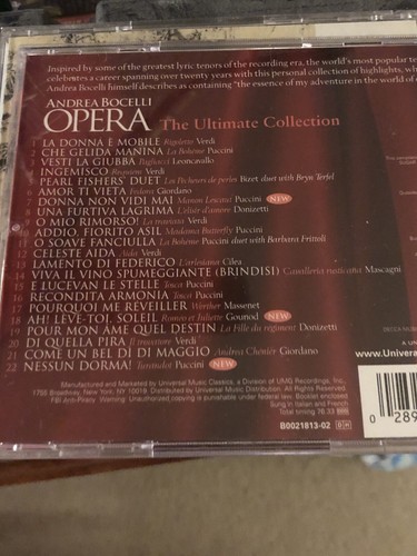 Andrea Bocelli - Bocelli, Andrea : Opera: The Ultimate Collection [New - Picture 2 of 2