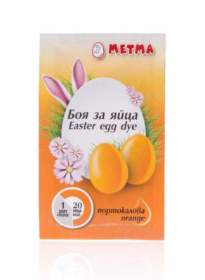 1 Beutel orange Osterei färben Farbe Farbe zum Dekorieren Basteln Eier - 20 Eier