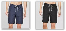 Men's 9" LINED Board shorts Swim Trunks Navy / Black S - XXL Goodfellow  Co