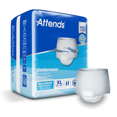 Attends Adult Protective Underwear X-Large 58'' - 68'' Pull On - 14/Pack