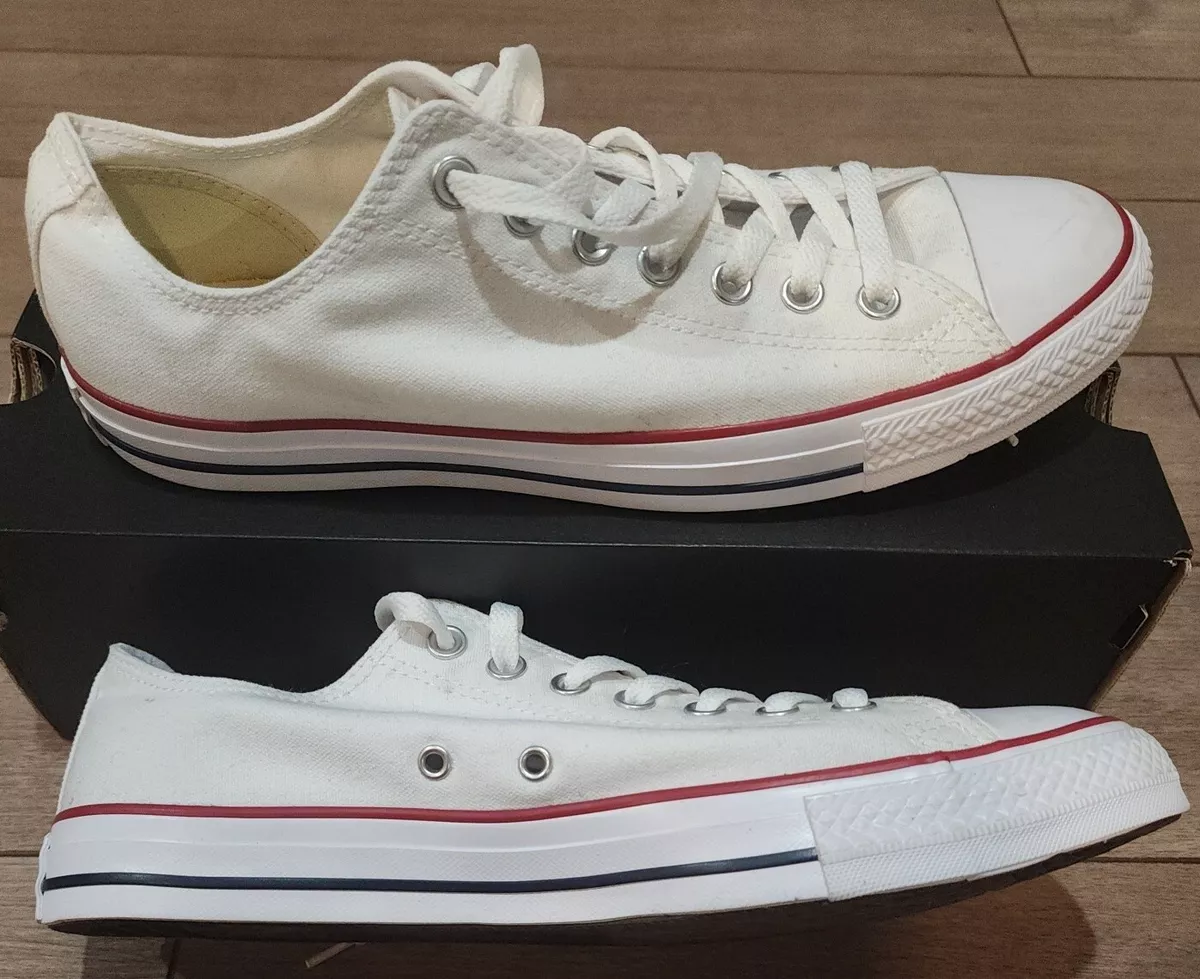Low top shop white converse mens